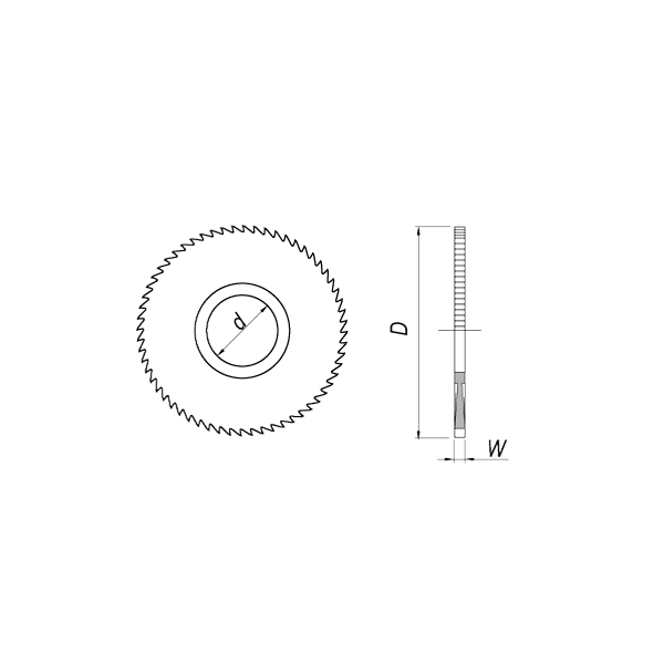 Фреза дисковая отрезная по металлу D30x4,0x8xZ40