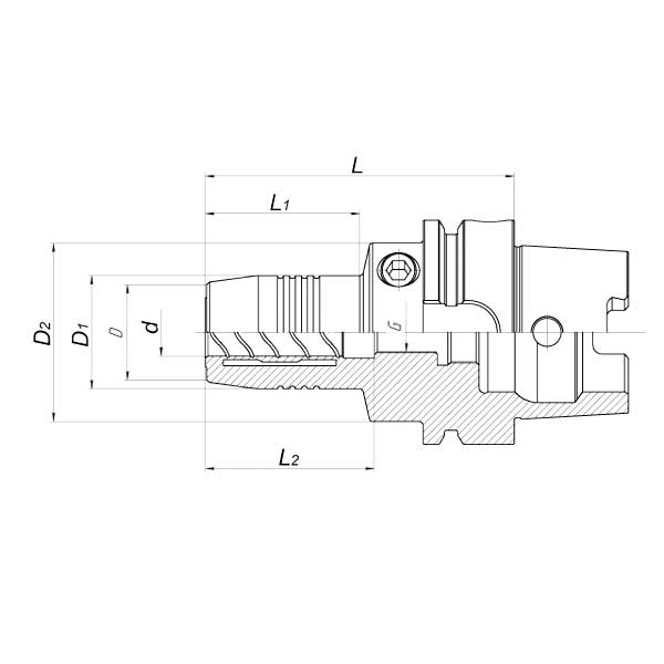 Патрон гидропластовый HSK63A-20-90 DIN69893