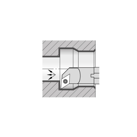Державка токарная S25R-PDUNR11 расточная правая