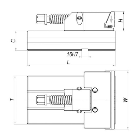Подвижный блок тисков W300