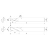 Фреза радиусная твердосплавная D4xR0,3x9x80x4 Z2 AlCrN