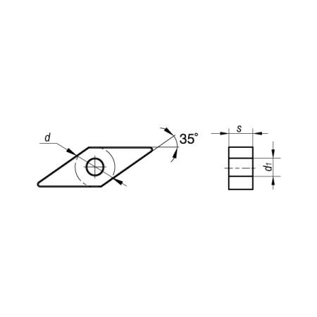Пластина токарная VNMG160404-KR UM15K